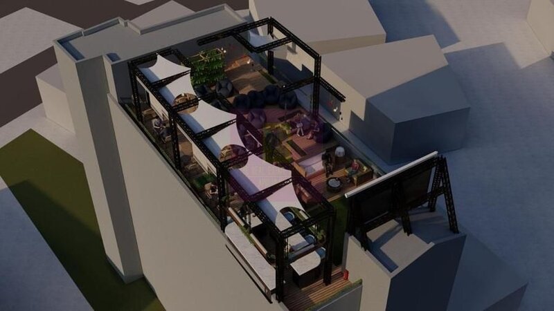 Unirii-Camera de Comert, Rooftop-Penthouse scara privata-lift, 460mp